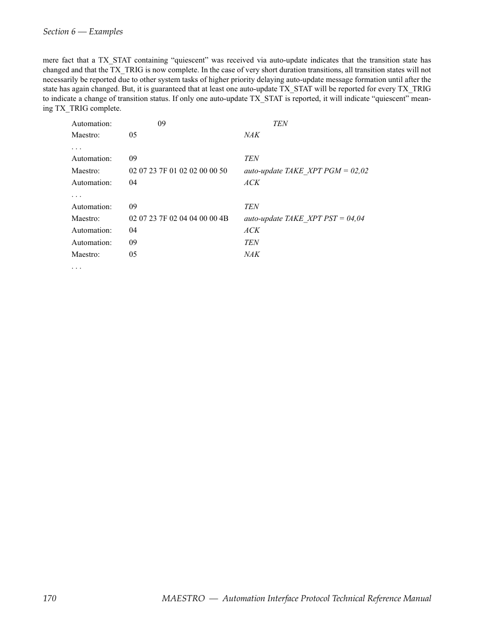 Grass Valley Maestro Master Control Reference Manual v.2.4.0 User Manual | Page 170 / 178