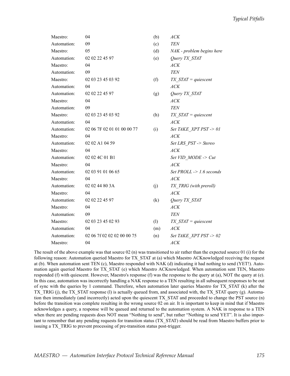 Grass Valley Maestro Master Control Reference Manual v.2.4.0 User Manual | Page 175 / 178