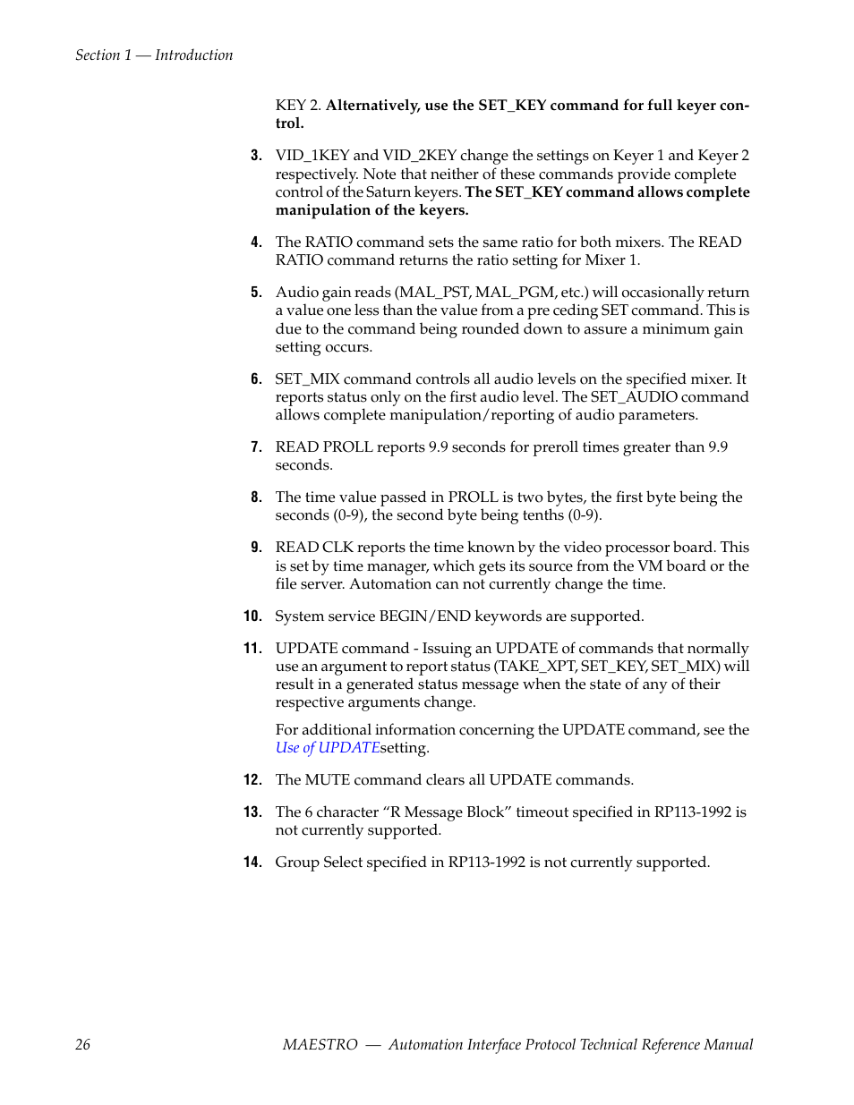 Grass Valley Maestro Master Control Reference Manual v.2.4.0 User Manual | Page 26 / 178