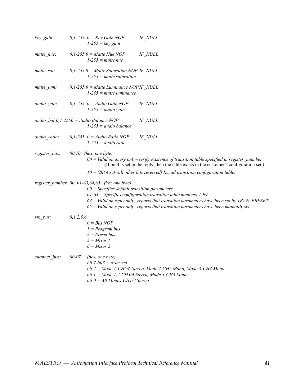Grass Valley Maestro Master Control Reference Manual v.2.4.0 User Manual | Page 41 / 178