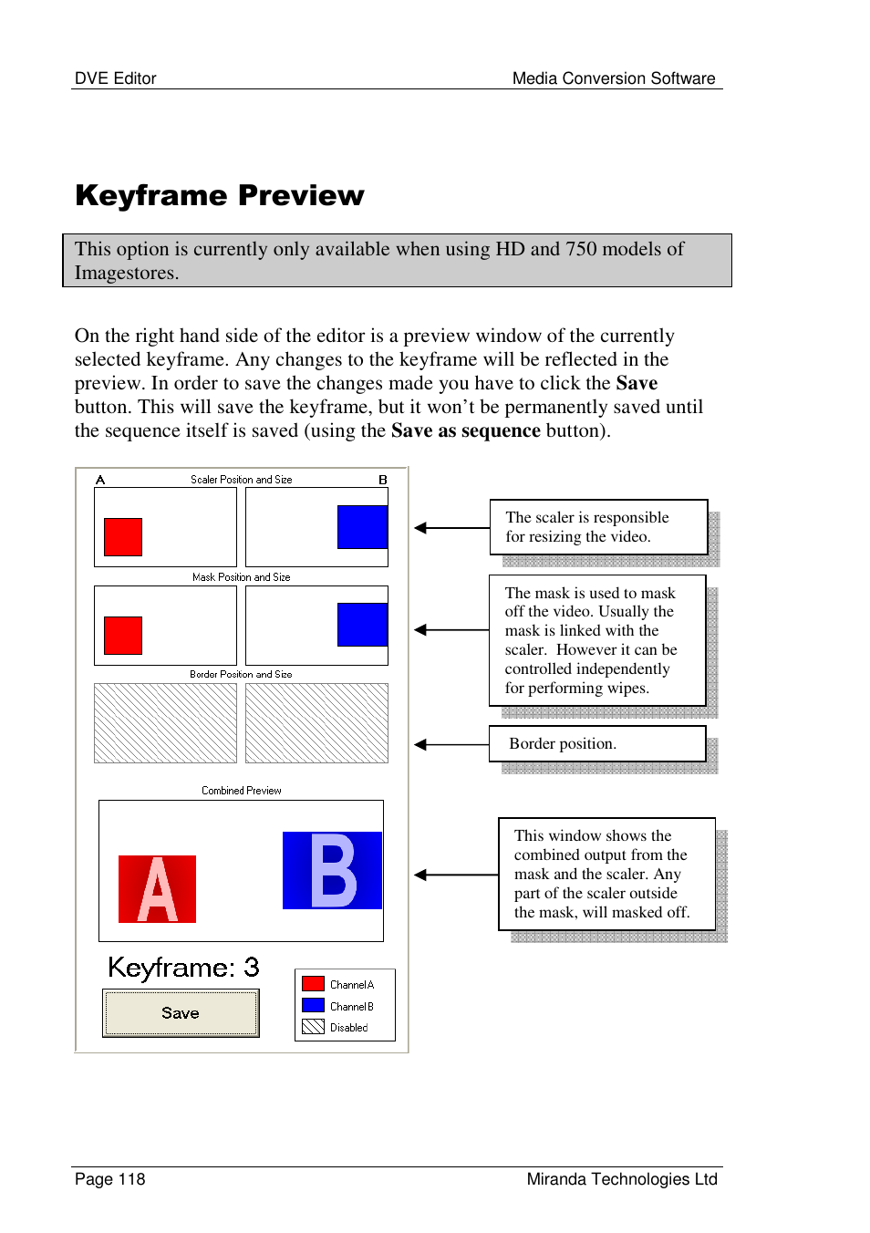 Keyframe preview | Grass Valley Media Conversion User Manual | Page 118 / 154