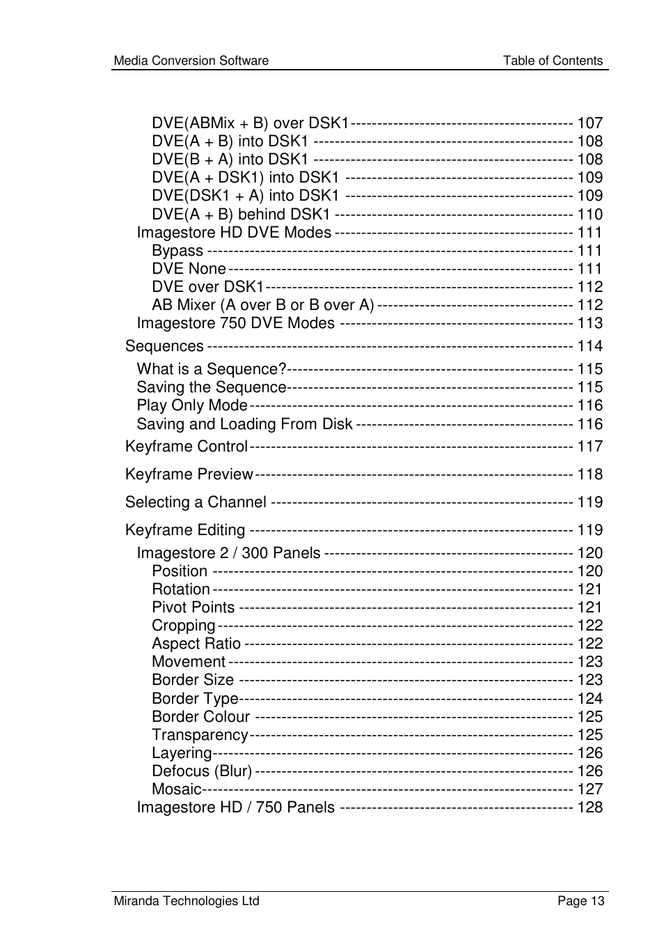 Grass Valley Media Conversion User Manual | Page 13 / 154