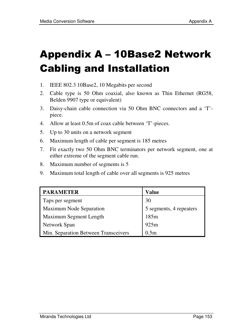 Grass Valley Media Conversion User Manual | Page 153 / 154