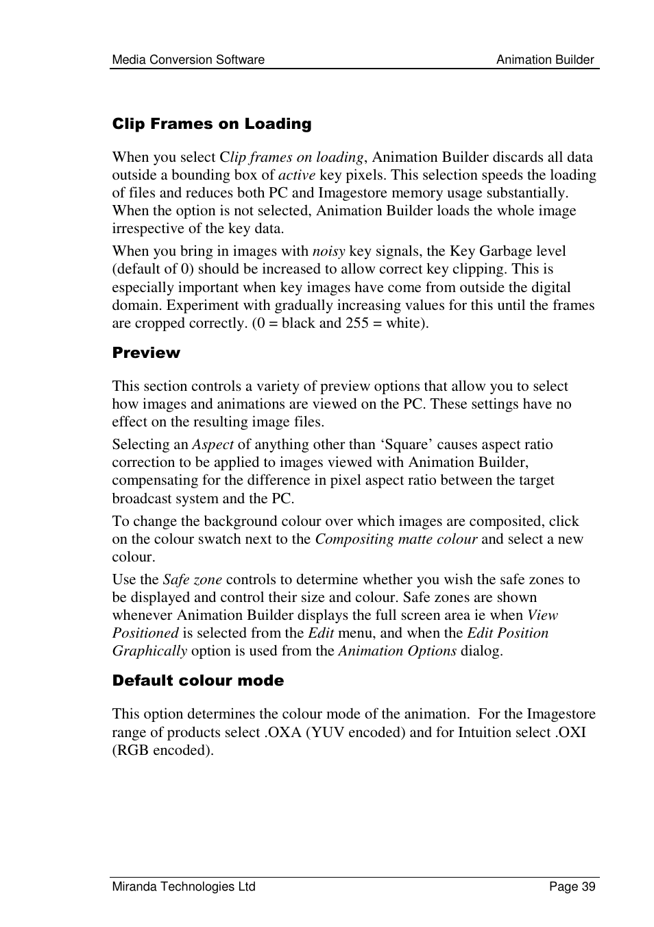 Grass Valley Media Conversion User Manual | Page 39 / 154