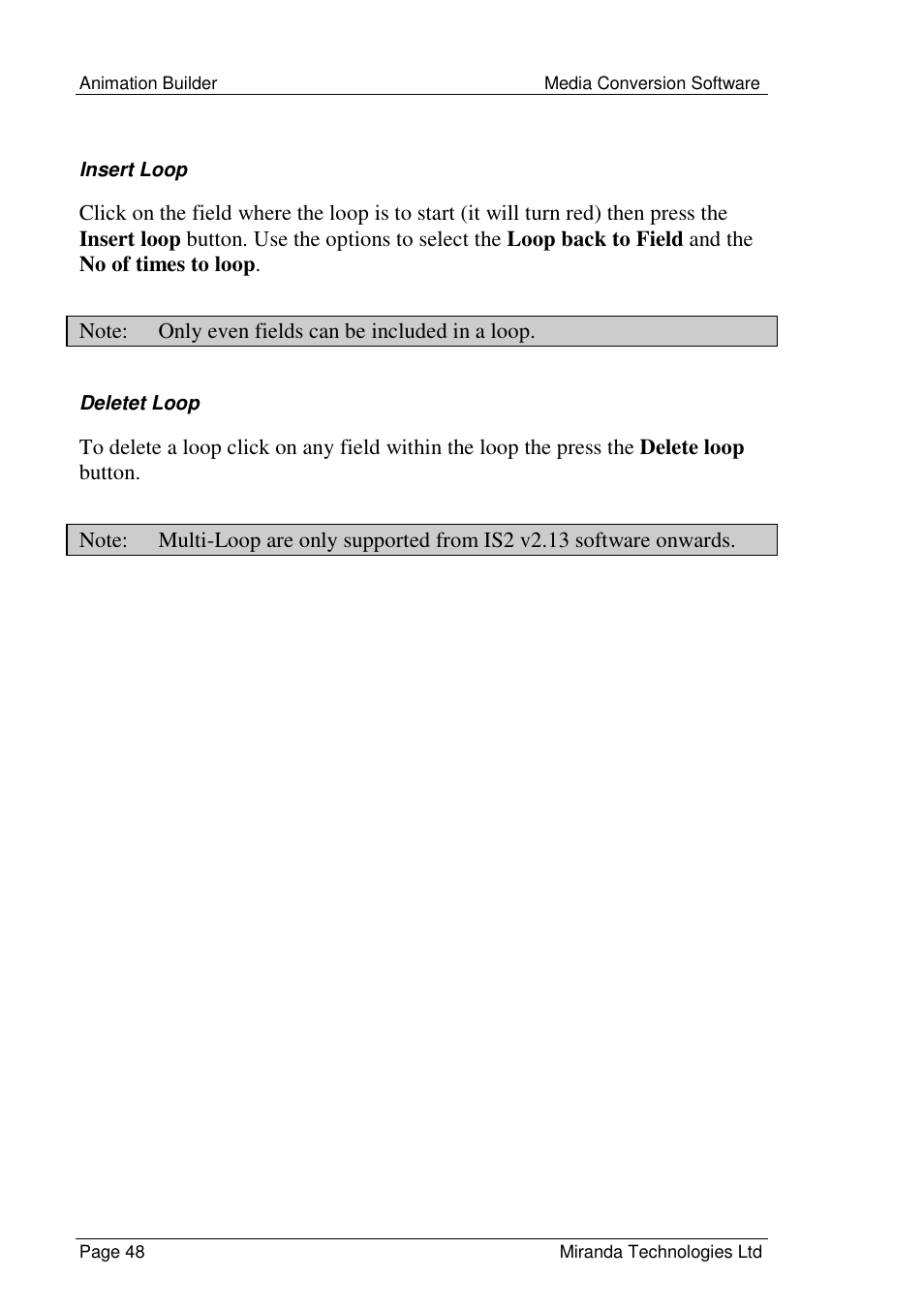 Grass Valley Media Conversion User Manual | Page 48 / 154