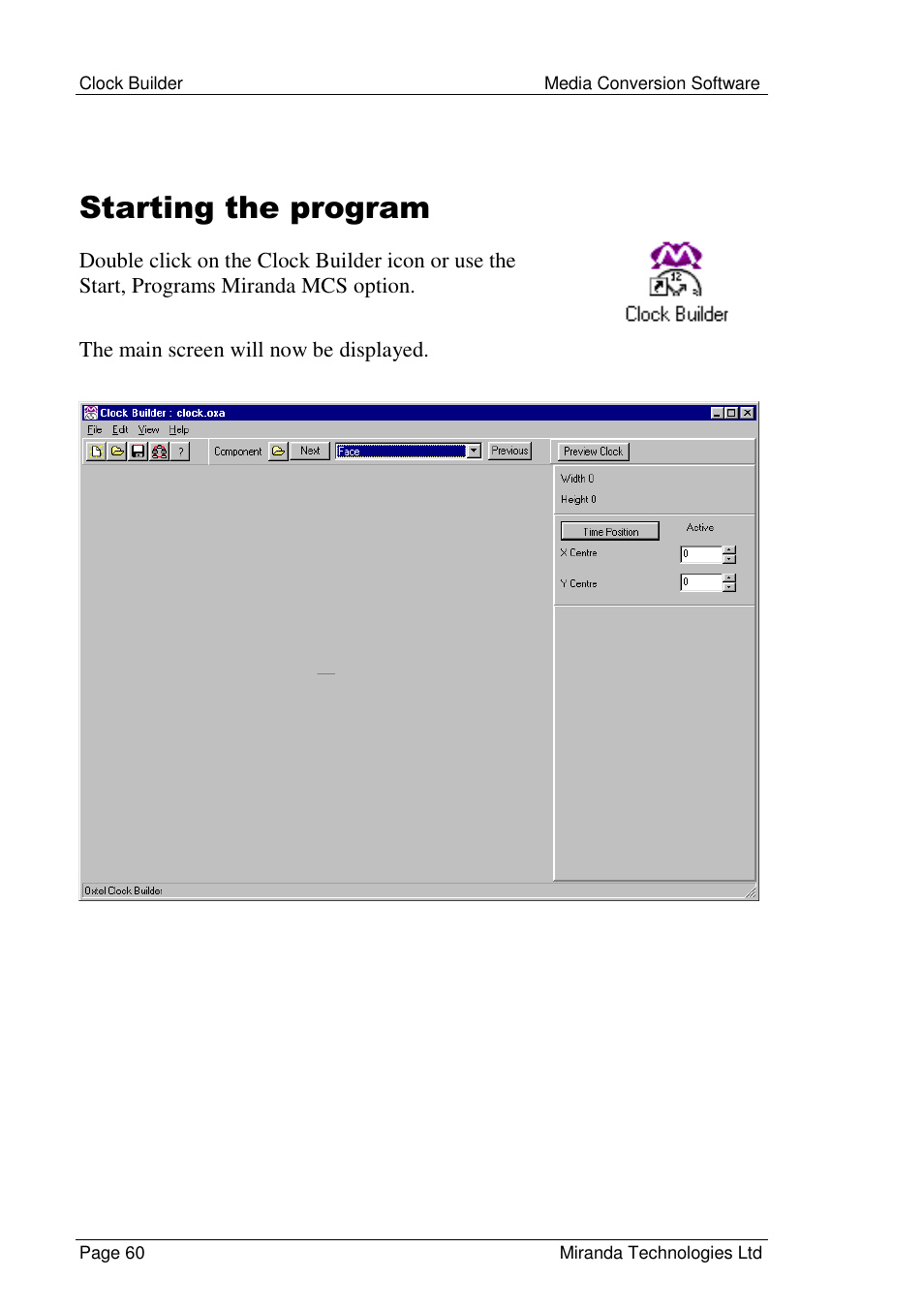 Starting the program | Grass Valley Media Conversion User Manual | Page 60 / 154