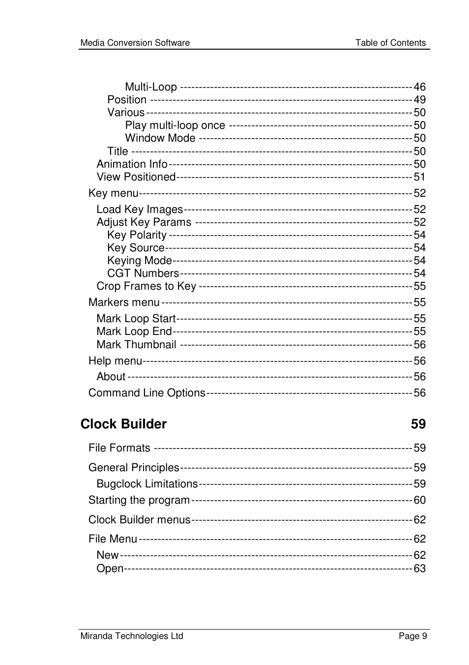 Grass Valley Media Conversion User Manual | Page 9 / 154
