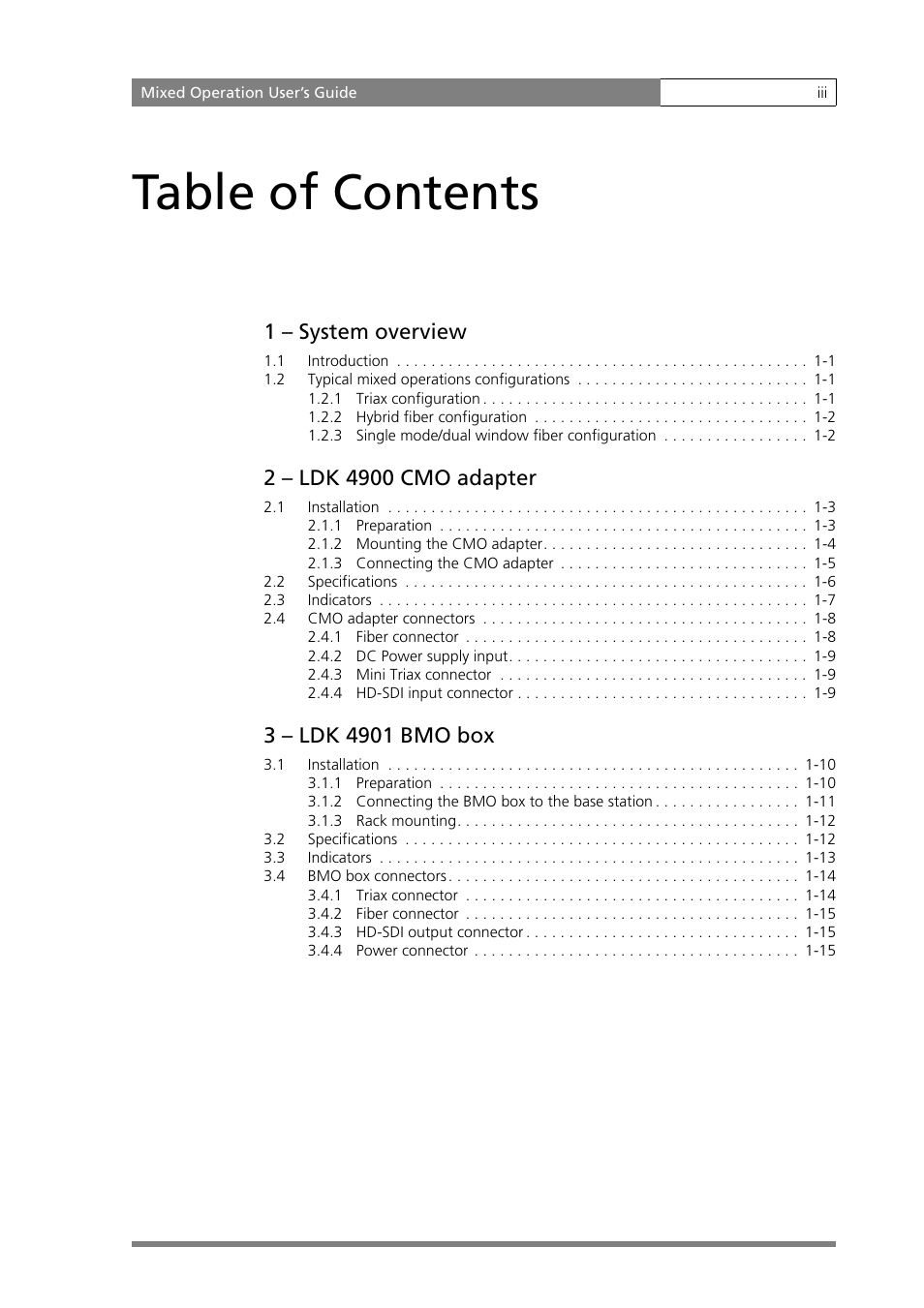Grass Valley MOBox Mixed-Operation Systems User Manual | Page 3 / 24