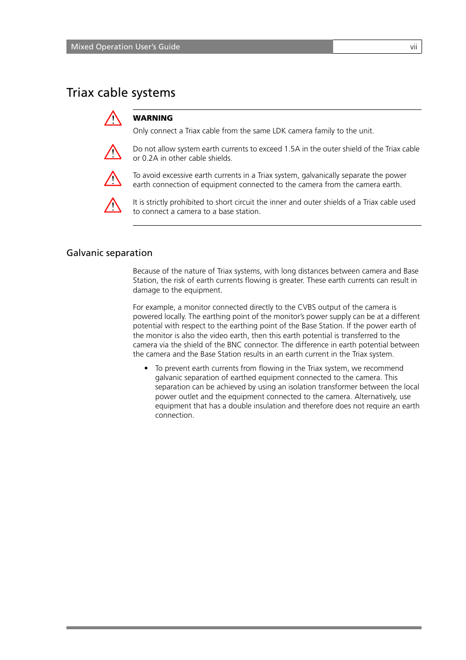 Triax cable systems | Grass Valley MOBox Mixed-Operation Systems User Manual | Page 7 / 24