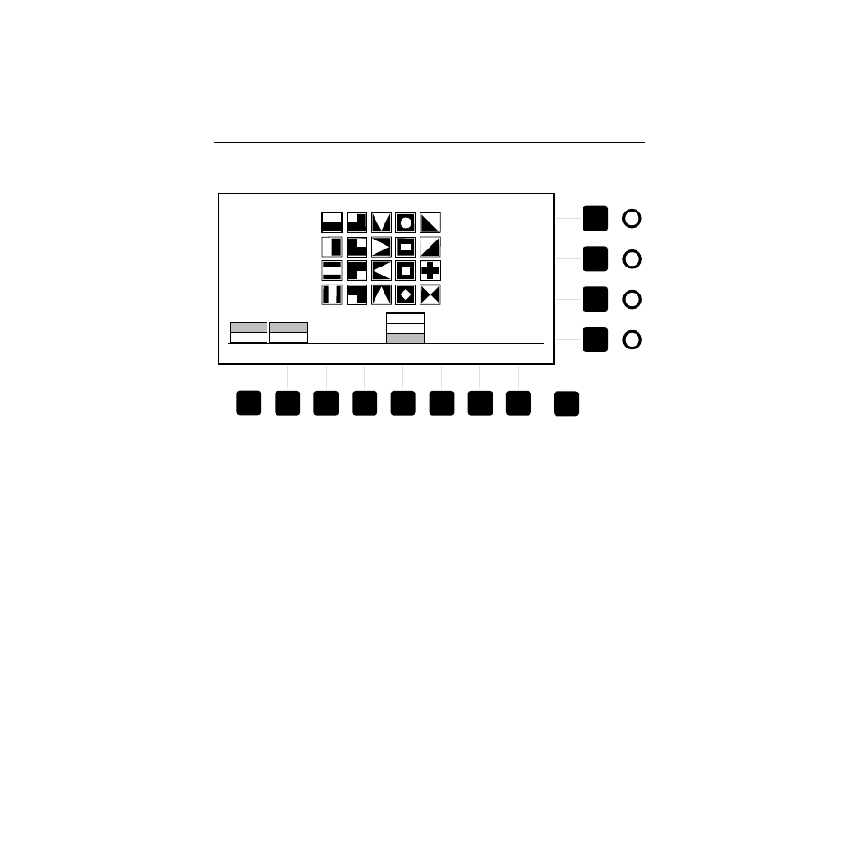 Wipe menus, Figure 3-56. wipe top menu | Grass Valley 1200 Operation Manual User Manual | Page 157 / 196