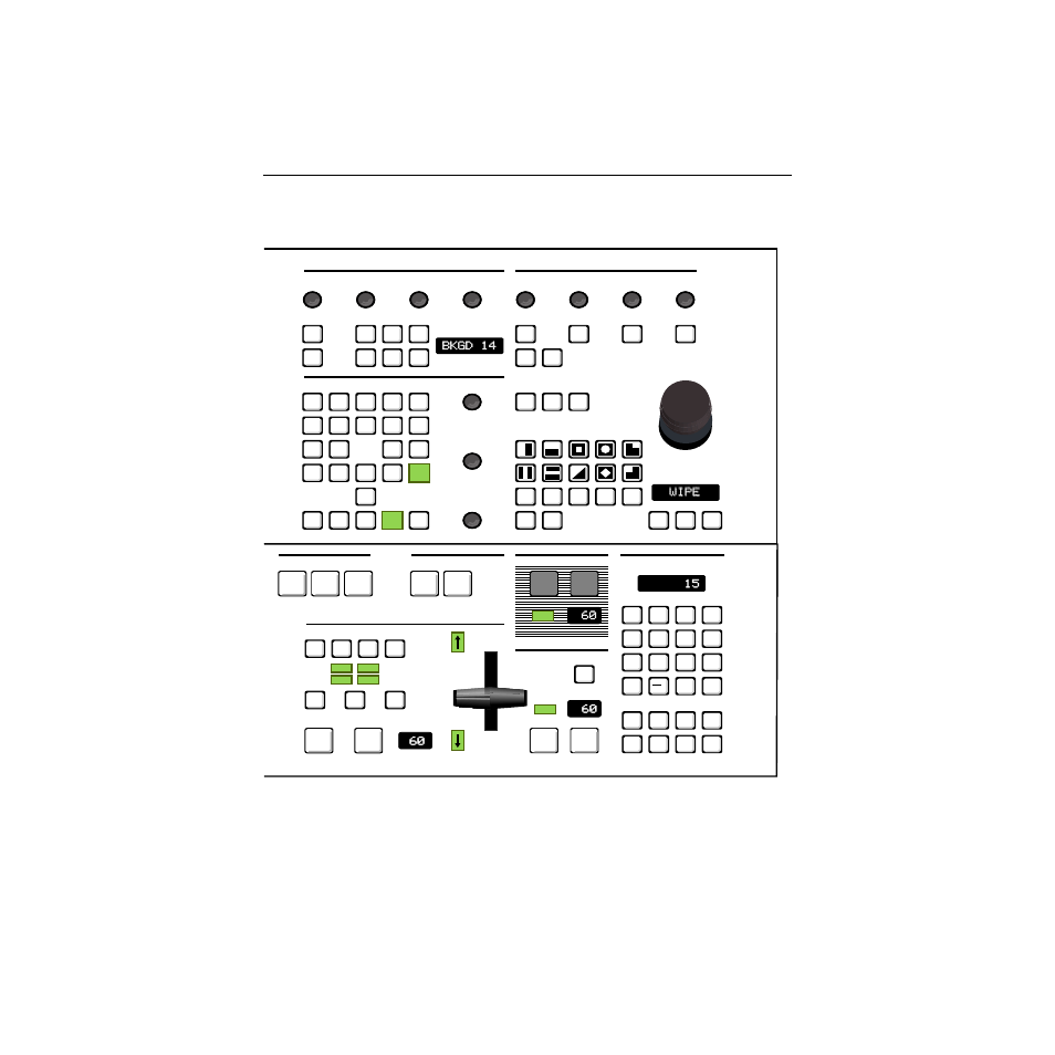 Introduction, Bkgd 14, Bkgd 14 15 wipe wipe | Grass Valley 1200 Operation Manual User Manual | Page 49 / 196