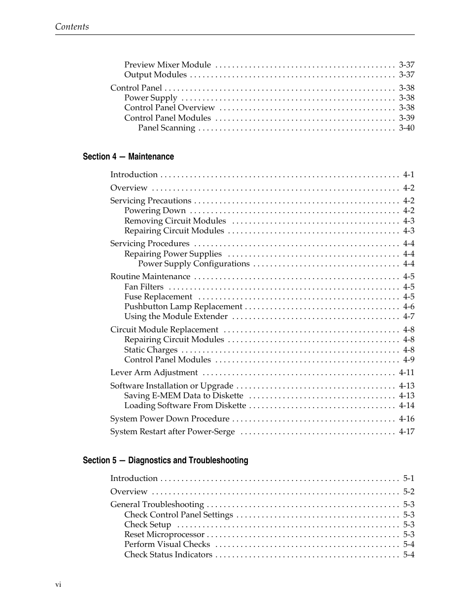 Grass Valley 1200 Installation User Manual | Page 6 / 156