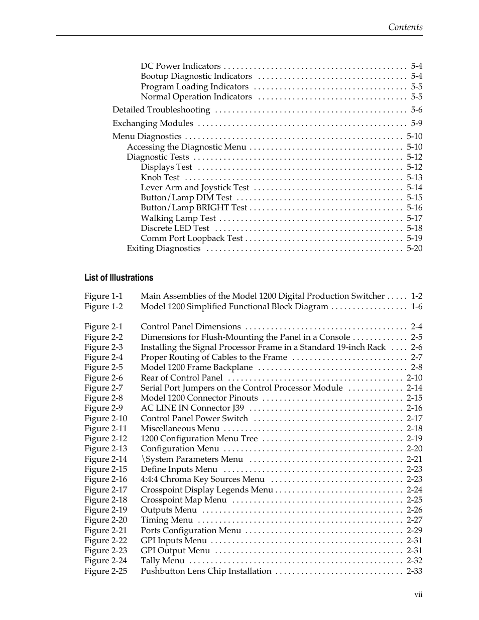 Grass Valley 1200 Installation User Manual | Page 7 / 156