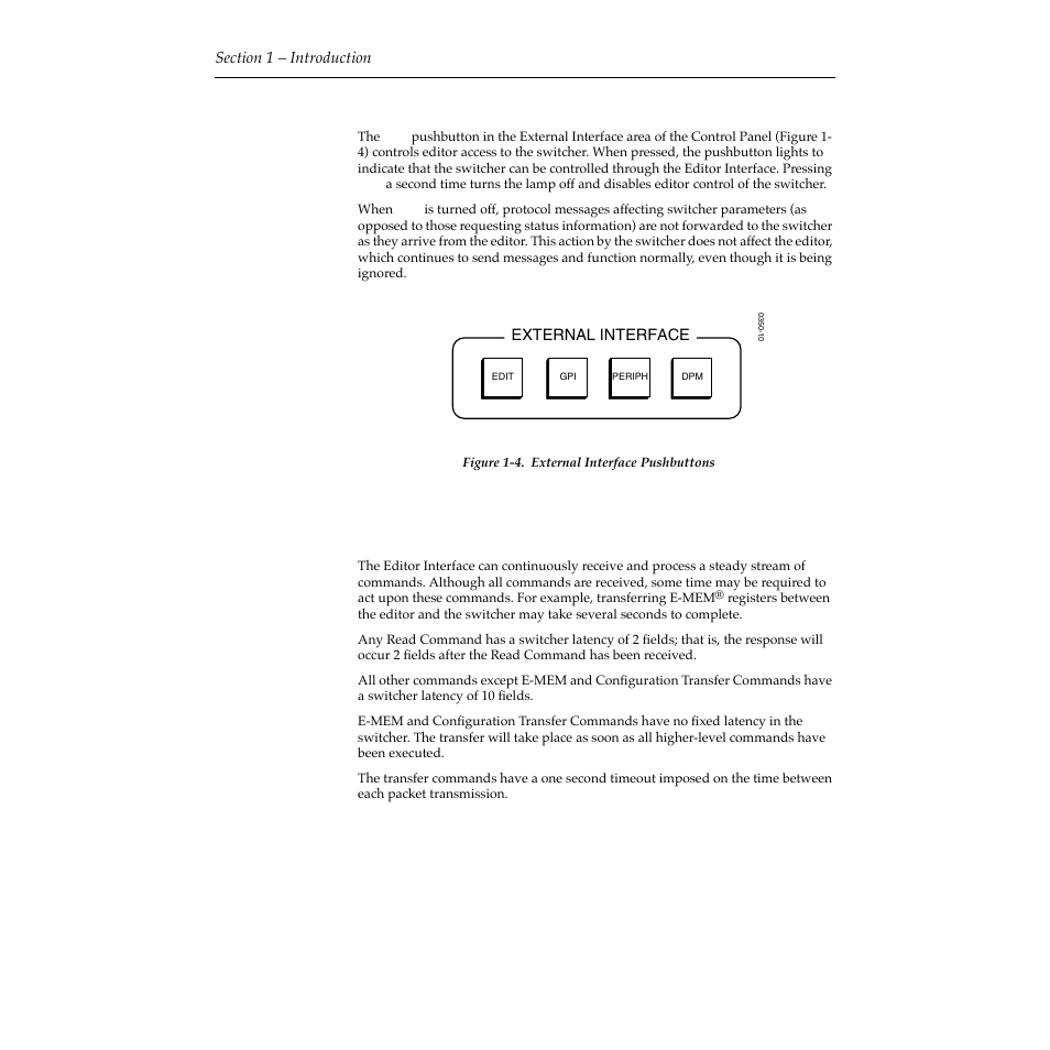 Editor enable pushbutton, System performance, Editor enable pushbutton -6 system performance -6 | Grass Valley 2200 User Manual | Page 14 / 120