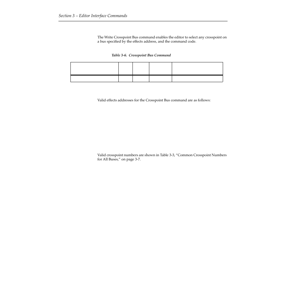 Crosspoint bus (c4) command (key 2/dsk 2), Effects addresses, Crosspoint numbers | Crosspoint bus (c4) command (key 2/dsk 2) -10, Effects addresses -10 crosspoint numbers -10 | Grass Valley 2200 User Manual | Page 34 / 120