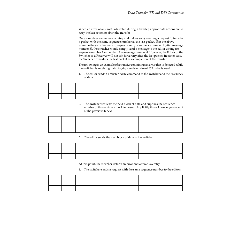 Error detection and handling, Error detection and handling -47 | Grass Valley 2200 User Manual | Page 71 / 120
