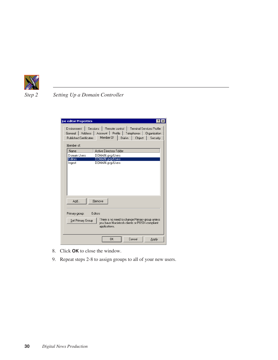 Grass Valley NAS Security Instruction Guide v.5.1A User Manual | Page 32 / 58