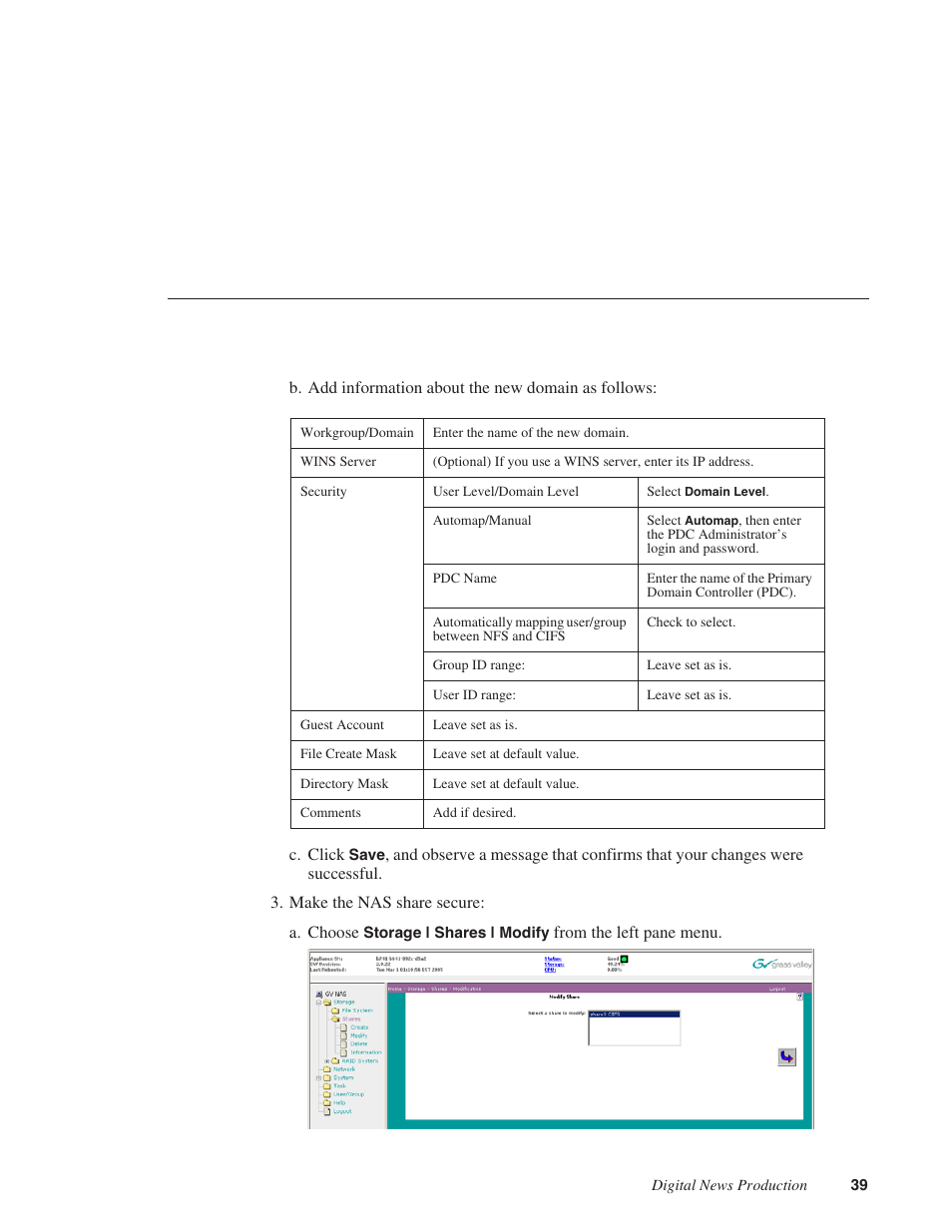 Grass Valley NAS Security Instruction Guide v.5.1A User Manual | Page 41 / 58