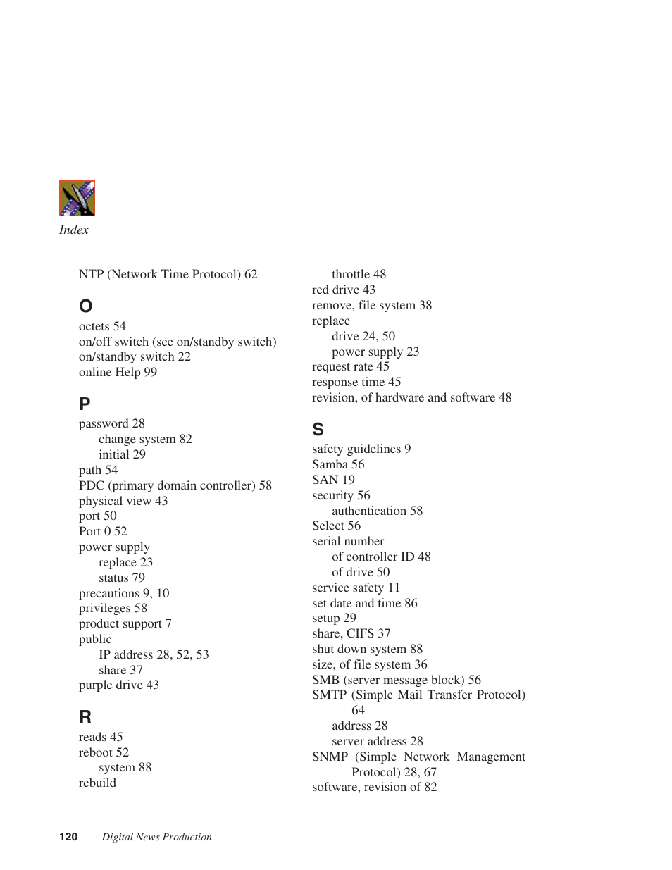 Grass Valley Network Attached Storage System Serial ATA Network User Guide v.1.0.06 User Manual | Page 121 / 123