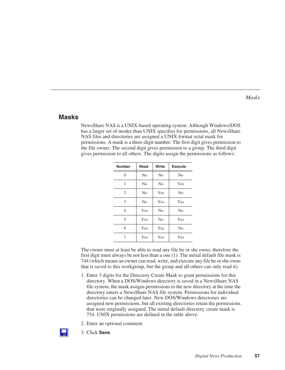 Masks | Grass Valley Network Attached Storage System Serial ATA Network User Guide v.1.0.06 User Manual | Page 58 / 123
