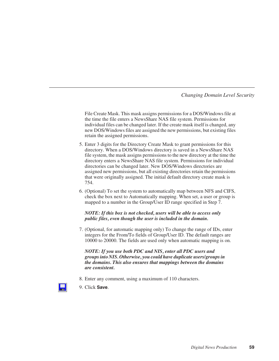 Grass Valley Network Attached Storage System Serial ATA Network User Guide v.1.0.06 User Manual | Page 60 / 123