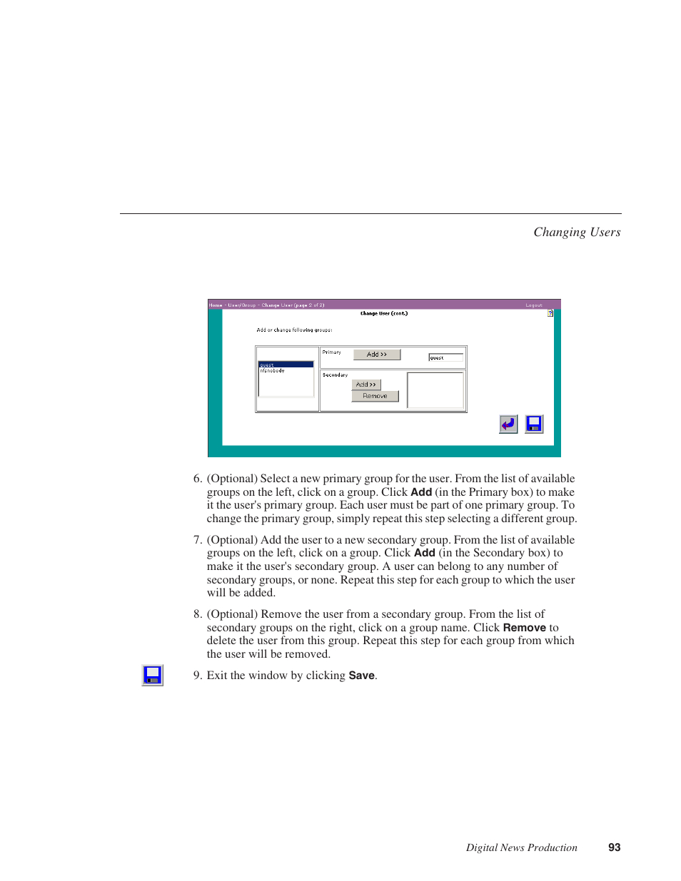 Grass Valley Network Attached Storage System Serial ATA Network User Guide v.1.0.06 User Manual | Page 94 / 123