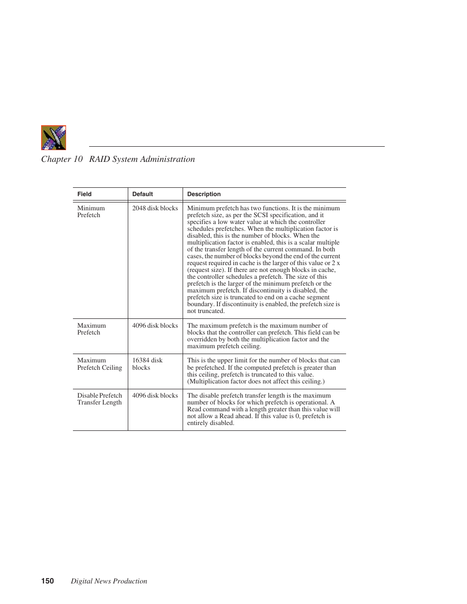 Chapter 10 raid system administration | Grass Valley Network Attached Storage System Serial ATA Network User Guide v.1.0.04 User Manual | Page 151 / 195