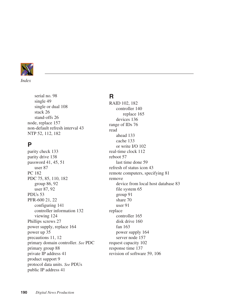 Grass Valley Network Attached Storage System Serial ATA Network User Guide v.1.0.04 User Manual | Page 191 / 195