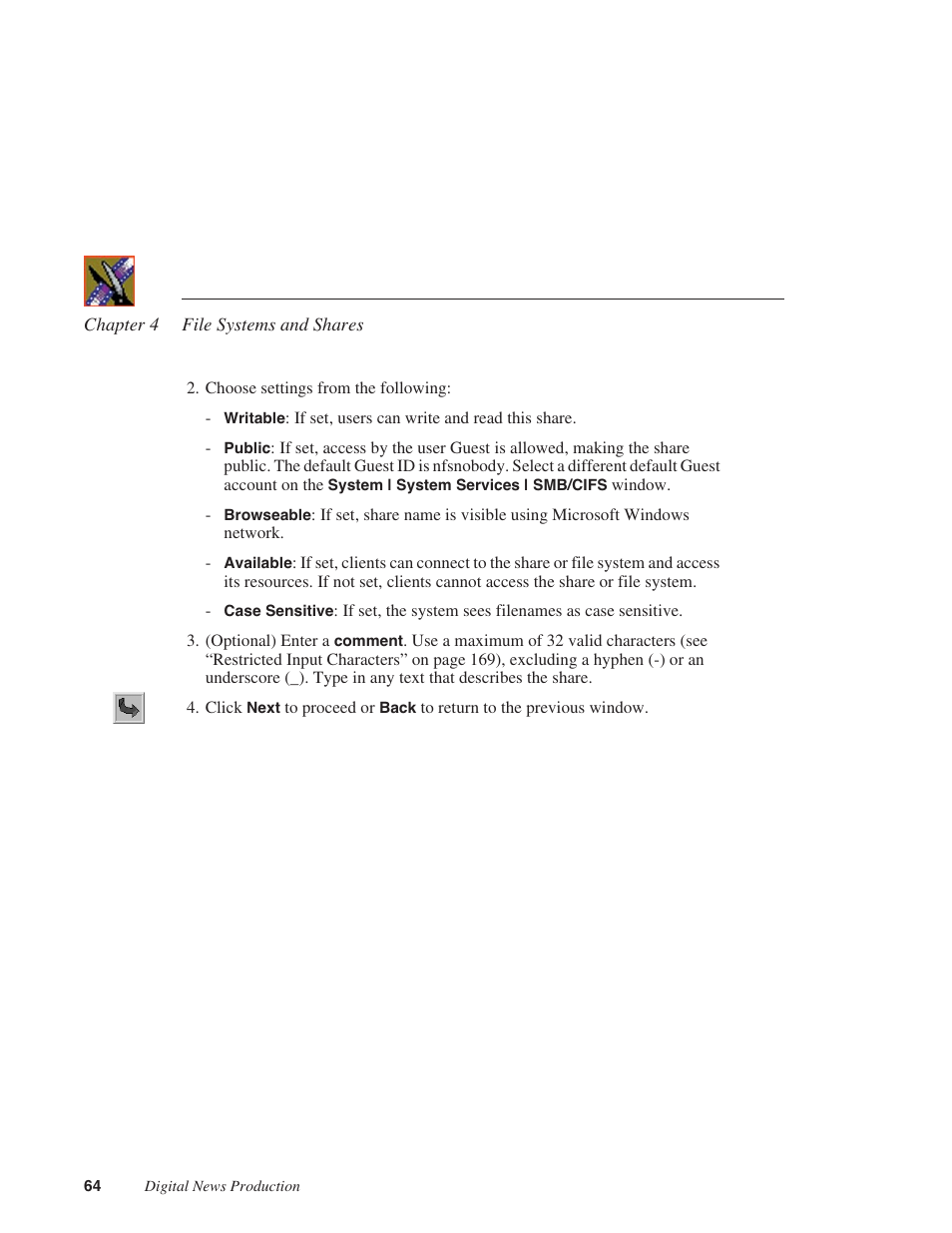 Grass Valley Network Attached Storage System Serial ATA Network User Guide v.1.0.04 User Manual | Page 65 / 195