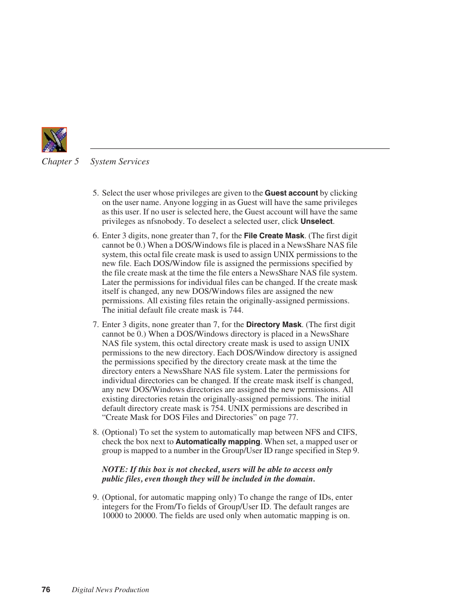 Grass Valley Network Attached Storage System Serial ATA Network User Guide v.1.0.04 User Manual | Page 77 / 195