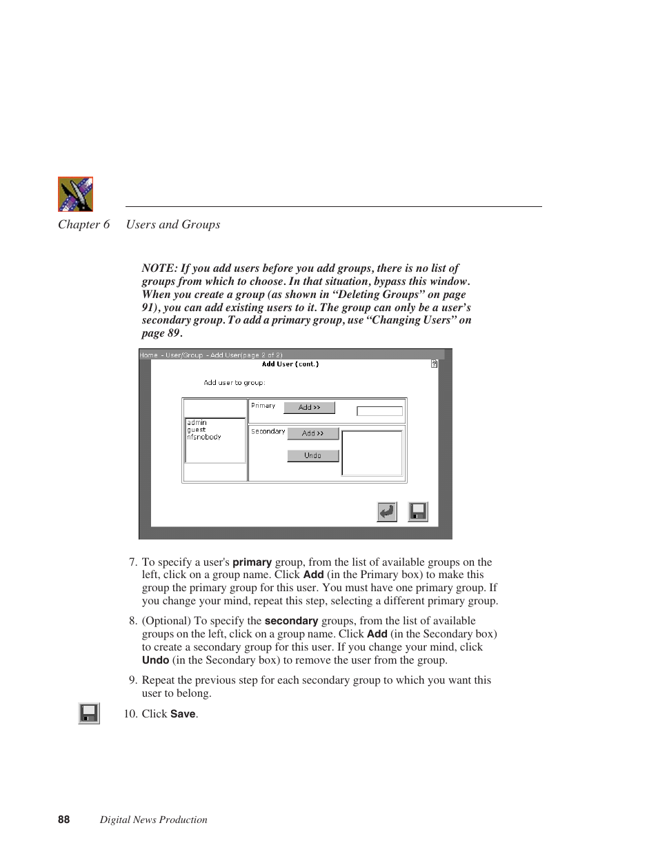 Grass Valley Network Attached Storage System Serial ATA Network User Guide v.1.0.04 User Manual | Page 89 / 195