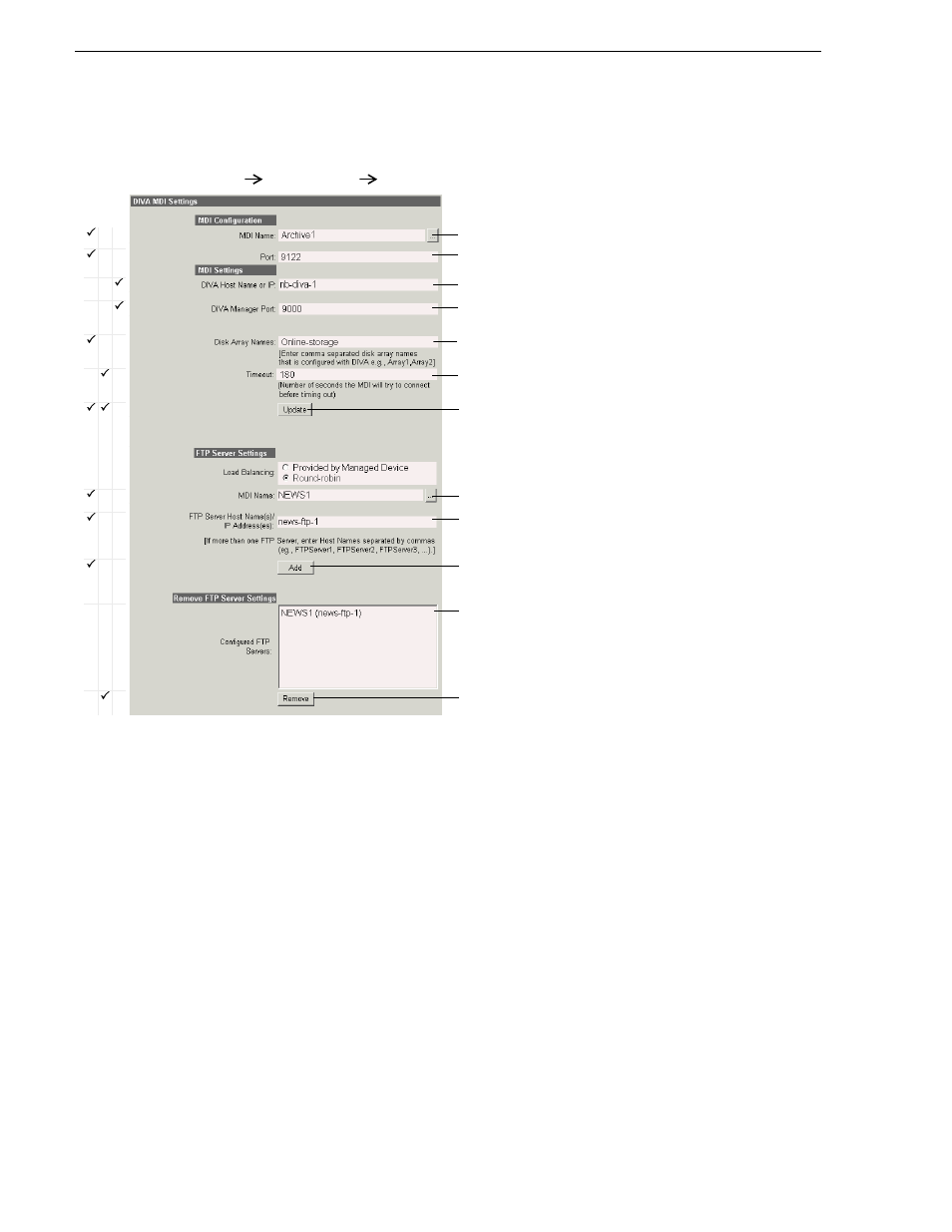 Configure diva mdi, Chapter 3 configuring the newsbrowse system | Grass Valley NewsBrowse Desktop Browsing System Installation v.3.1 User Manual | Page 106 / 190