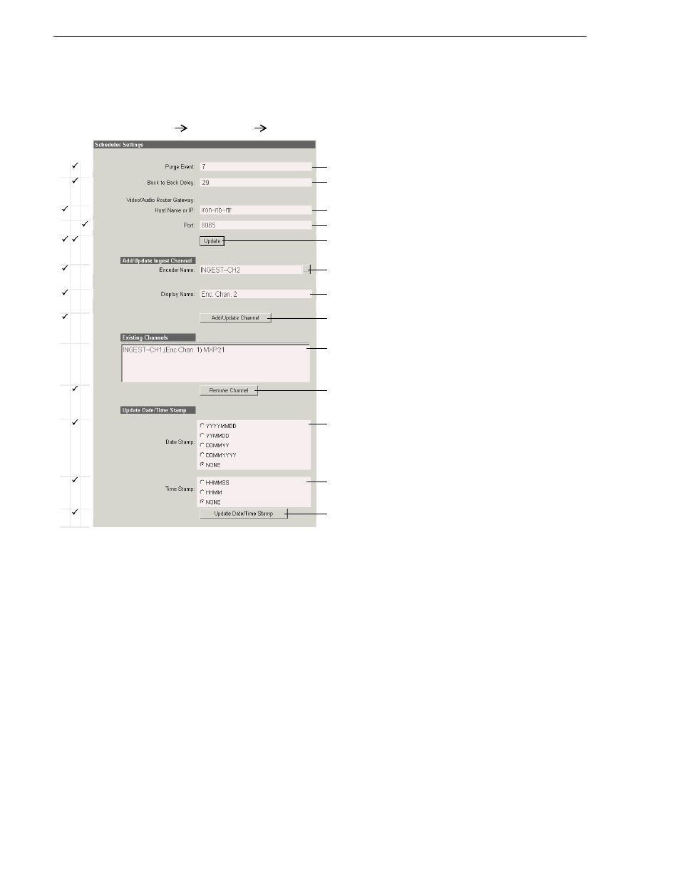 Configure ingest scheduler: newsbrowse server, Appendix b legacy systems | Grass Valley NewsBrowse Desktop Browsing System Installation v.3.1 User Manual | Page 174 / 190