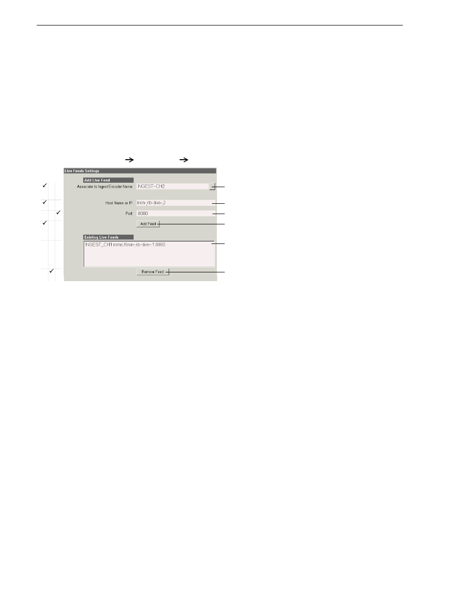 Add live monitor encoders, Appendix b legacy systems | Grass Valley NewsBrowse Desktop Browsing System Installation v.3.1 User Manual | Page 184 / 190