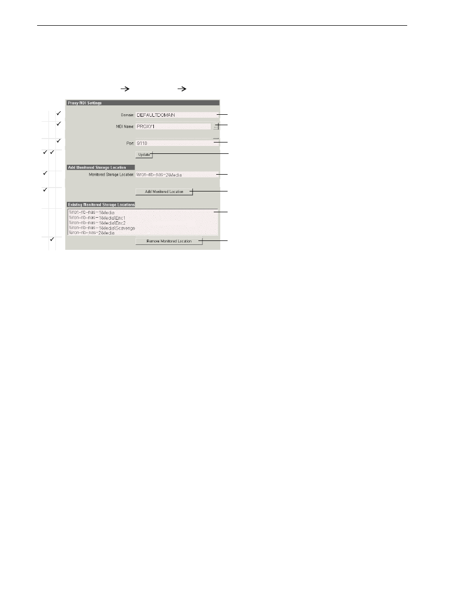 Configure proxy mdi, Chapter 3 configuring the newsbrowse system | Grass Valley NewsBrowse Desktop Browsing System Installation v.3.1 User Manual | Page 64 / 190