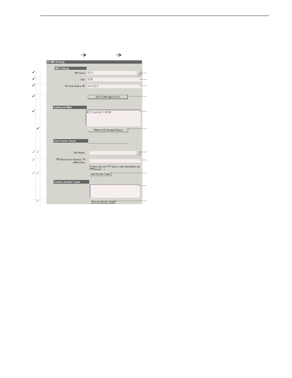 Configure k2 mdis, Mediaframe stage | Grass Valley NewsBrowse Desktop Browsing System Installation v.3.1 User Manual | Page 65 / 190