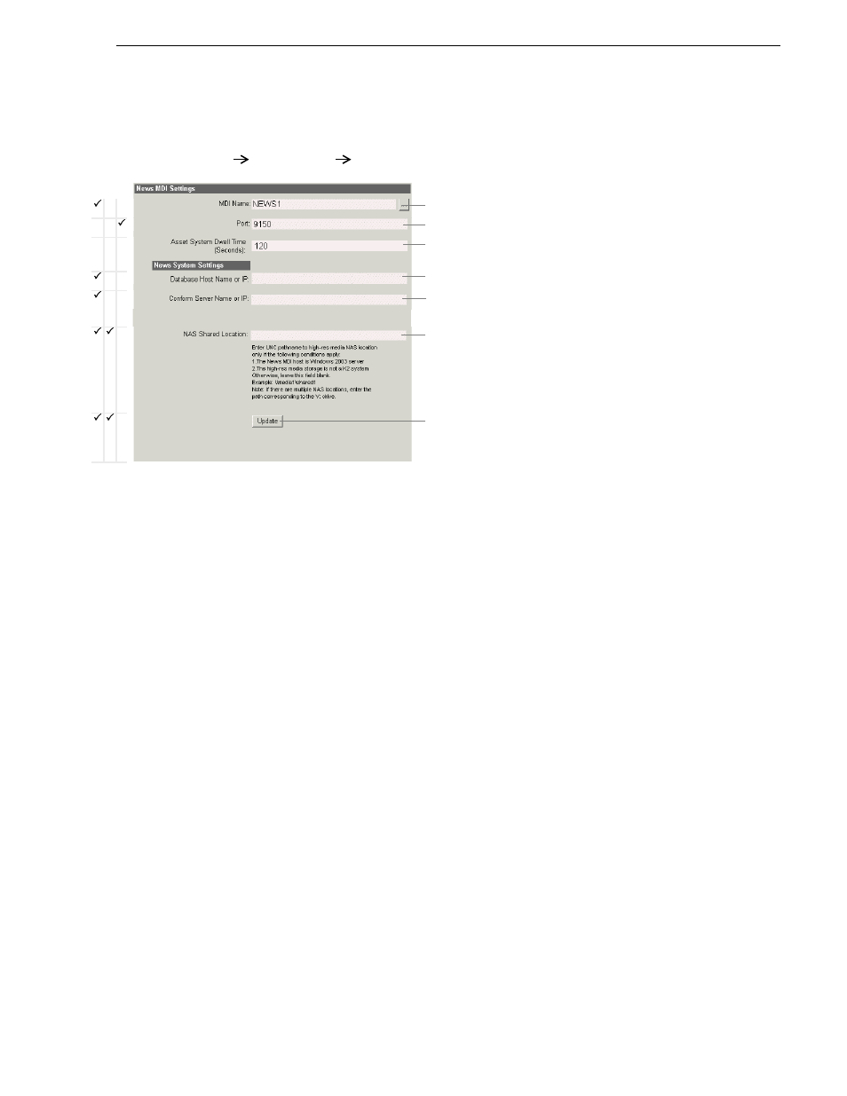 Configure news mdis, Mediaframe stage | Grass Valley NewsBrowse Desktop Browsing System Installation v.3.1 User Manual | Page 67 / 190
