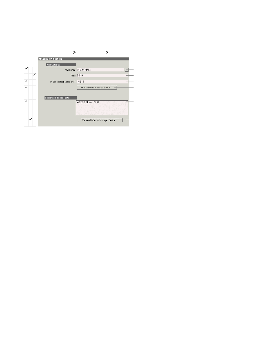 Configure m-series mdis, Configure m-series, Chapter 3 configuring the newsbrowse system | Grass Valley NewsBrowse Desktop Browsing System Installation v.3.1 User Manual | Page 68 / 190