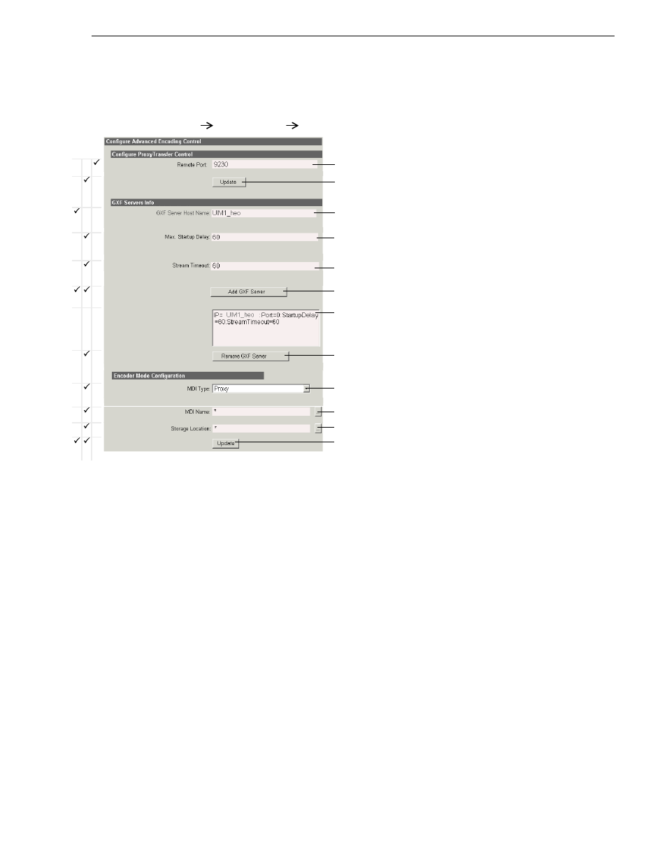 Configure advanced encoding control, Configuring encoder mode, Advanced encoder stand-alone stage | Grass Valley NewsBrowse Desktop Browsing System Installation v.3.1 User Manual | Page 77 / 190