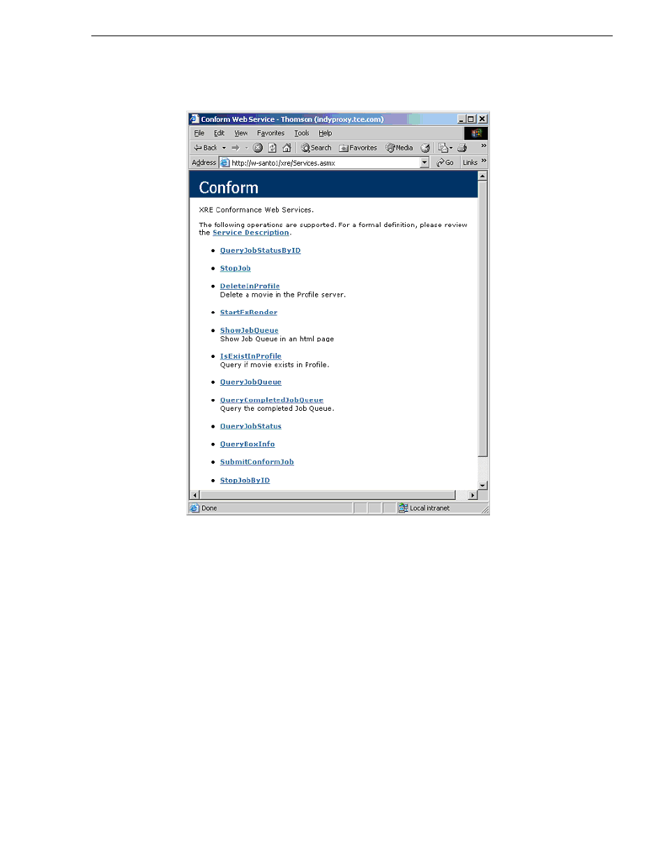 Grass Valley NewsBrowse XRE Conformance Server Distribution User Manual | Page 7 / 8