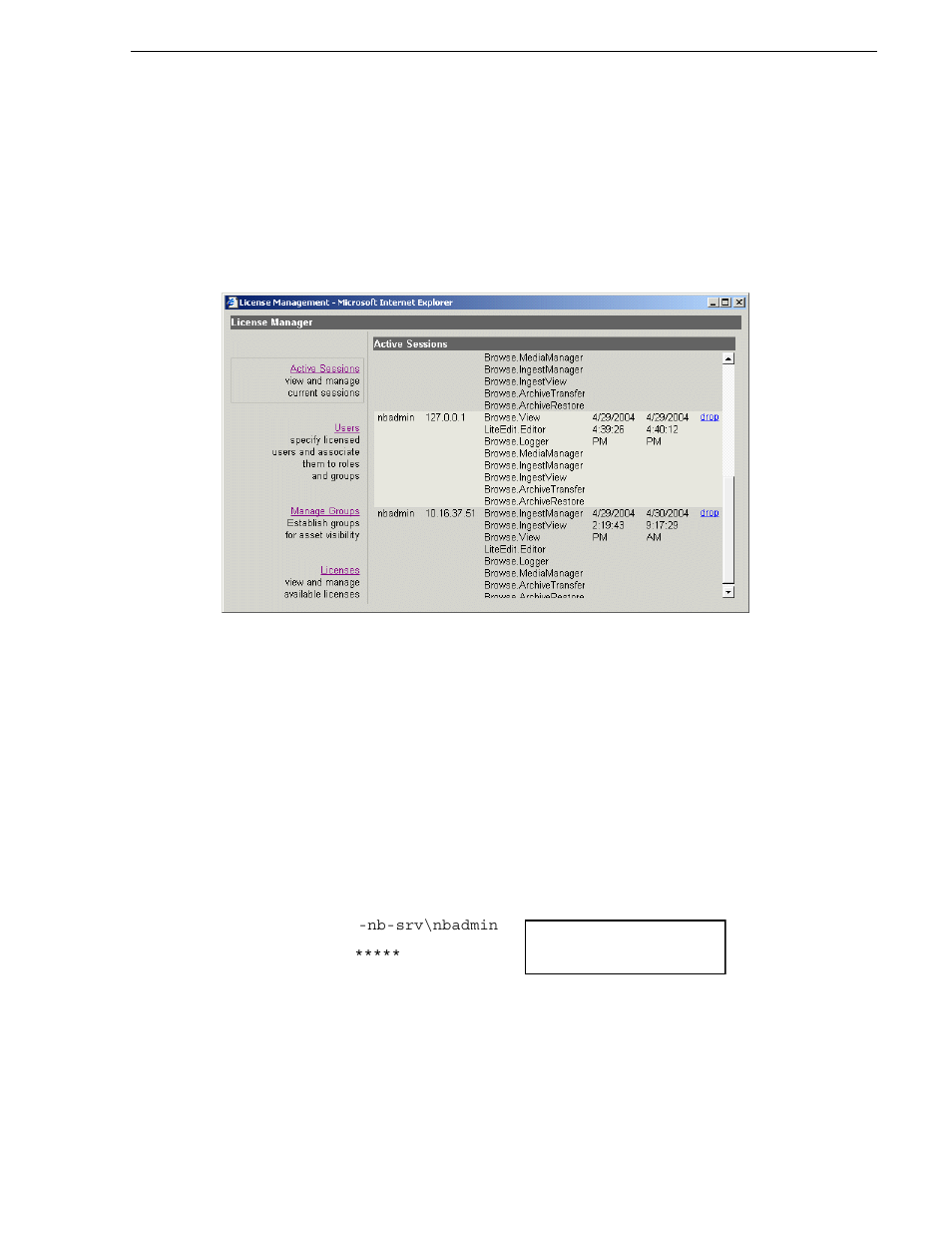Managing newsbrowse user sessions, Adding custom fields | Grass Valley NewsBrowse Desktop Browsing System Installation v.2.7 User Manual | Page 119 / 150