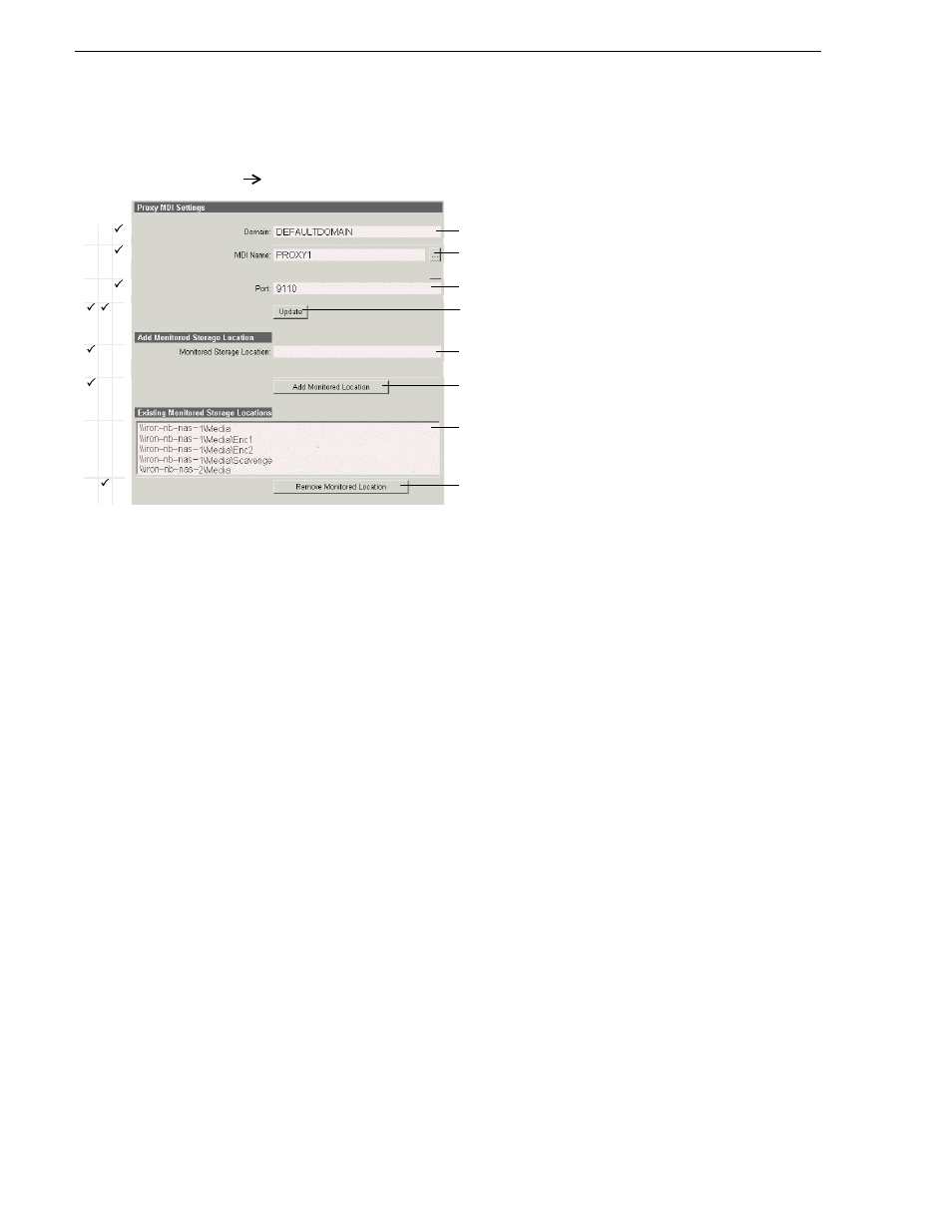 Configure proxy mdi, Chapter 3 configuring the newsbrowse system | Grass Valley NewsBrowse Desktop Browsing System Installation v.2.7 User Manual | Page 56 / 150