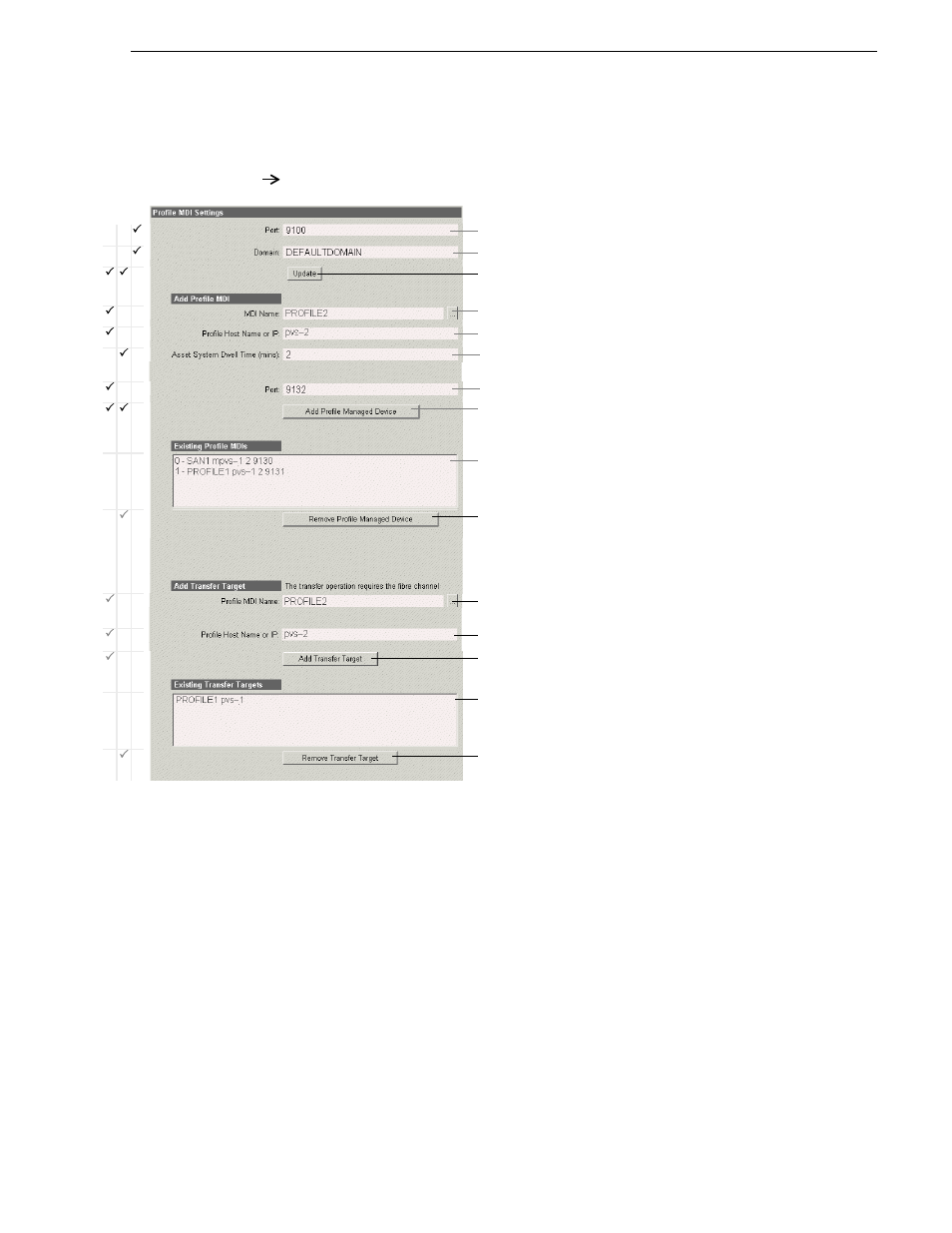 Configure profile mdis, Configure profile mdis” on, Managed device interface (mdi) stage | Grass Valley NewsBrowse Desktop Browsing System Installation v.2.7 User Manual | Page 57 / 150