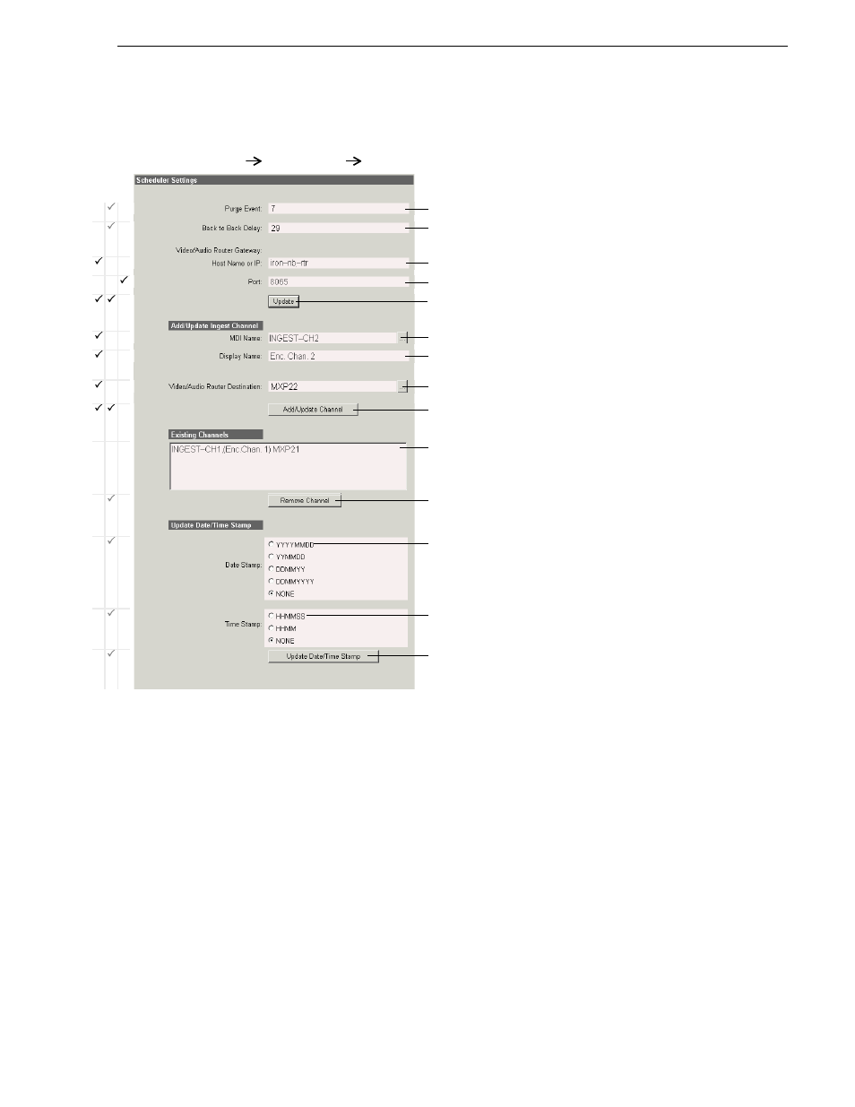 Add router gateway to ingest scheduler, Router gateway + server stage | Grass Valley NewsBrowse Desktop Browsing System Installation v.2.7 User Manual | Page 77 / 150