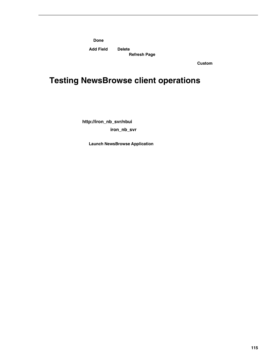 Testing newsbrowse client operations | Grass Valley NewsBrowse Desktop Browsing System Installation v.2.0 User Manual | Page 115 / 142