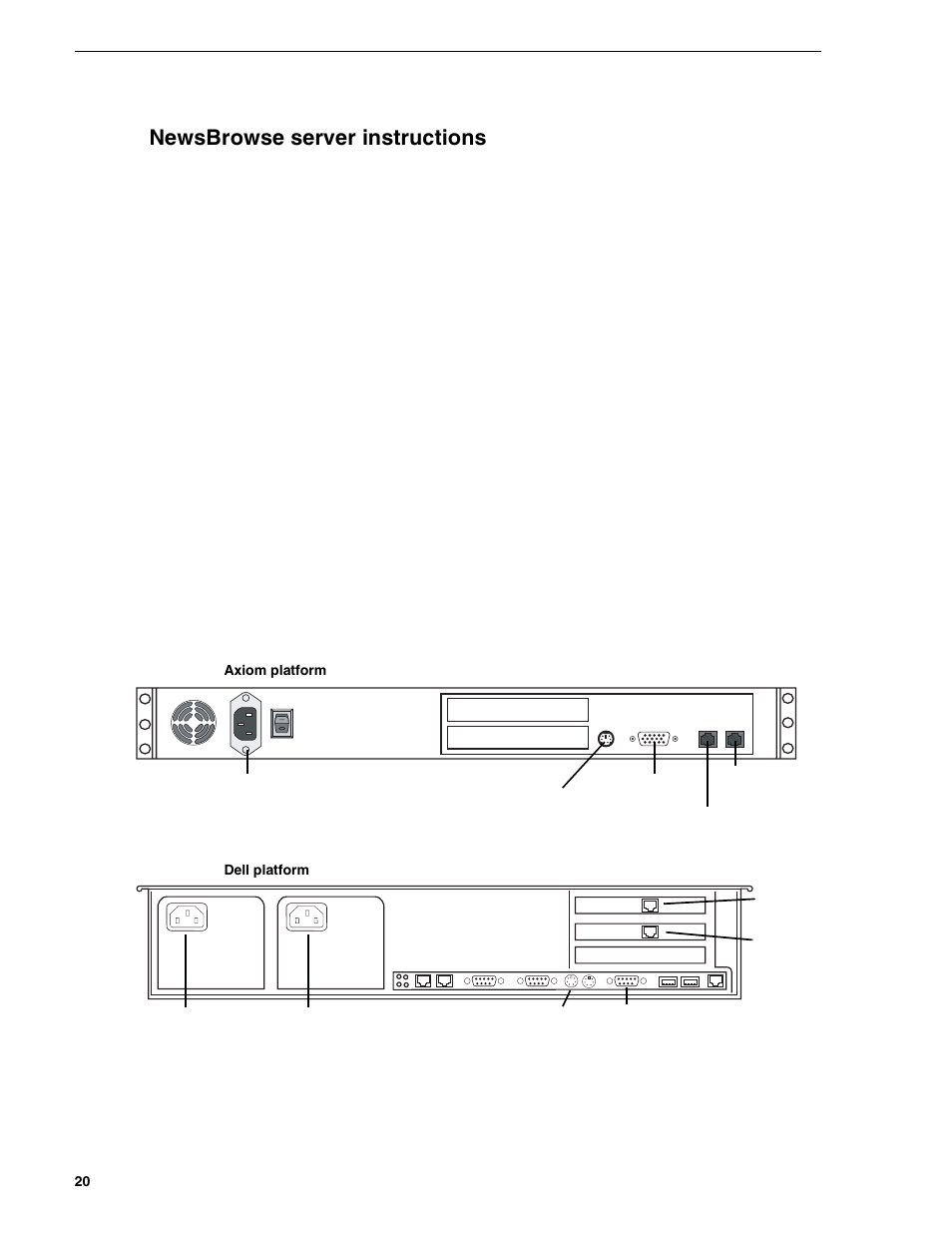 Newsbrowse server instructions | Grass Valley NewsBrowse Desktop Browsing System Installation v.2.0 User Manual | Page 20 / 142