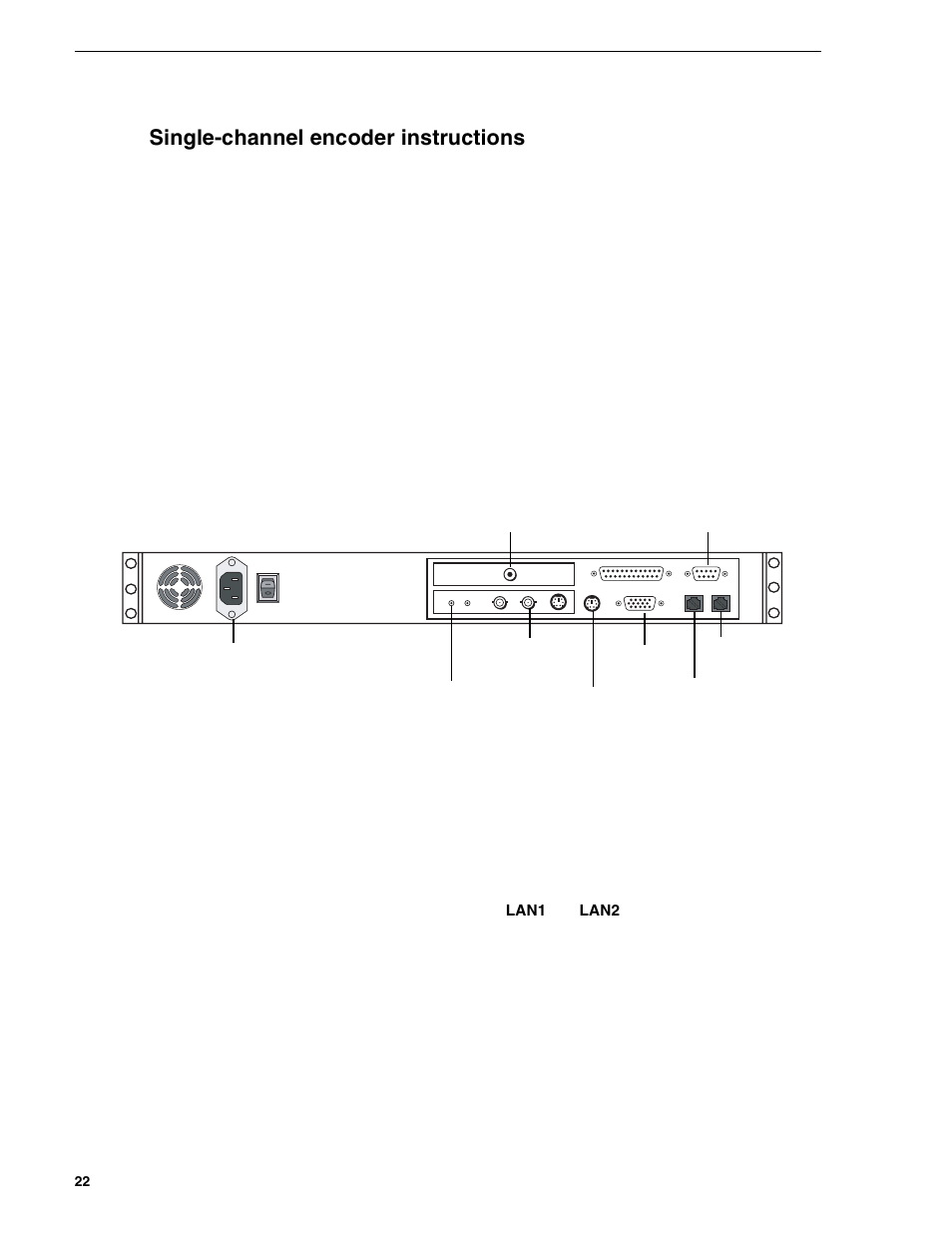 Single-channel encoder instructions | Grass Valley NewsBrowse Desktop Browsing System Installation v.2.0 User Manual | Page 22 / 142