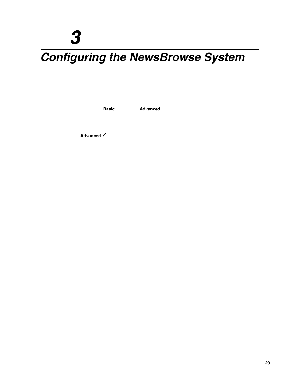 Configuring the newsbrowse system, Chapter 3, Chapter 3, configuring the newsbrowse system | Chapter | Grass Valley NewsBrowse Desktop Browsing System Installation v.2.0 User Manual | Page 29 / 142
