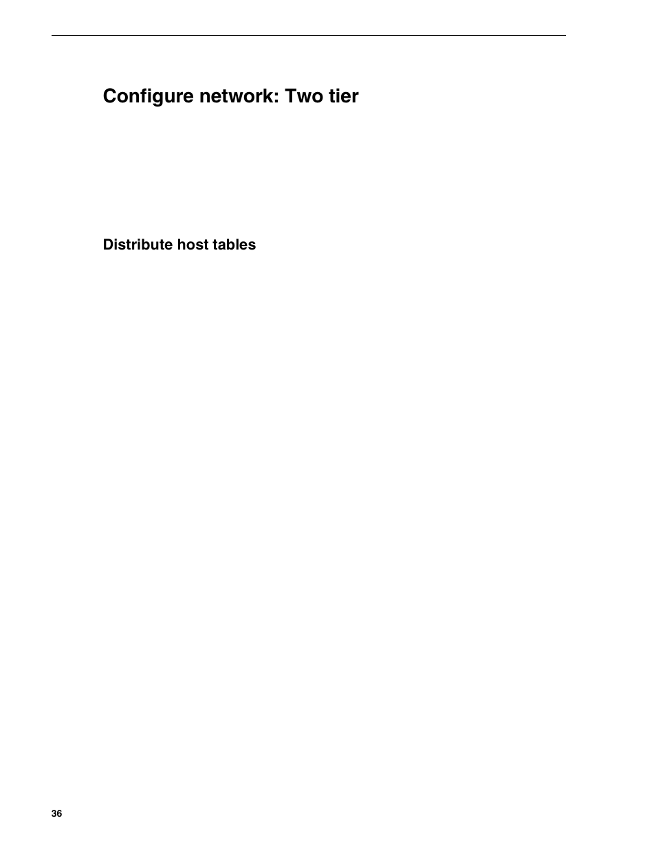 Configure network: two tier, Distribute host tables | Grass Valley NewsBrowse Desktop Browsing System Installation v.2.0 User Manual | Page 36 / 142