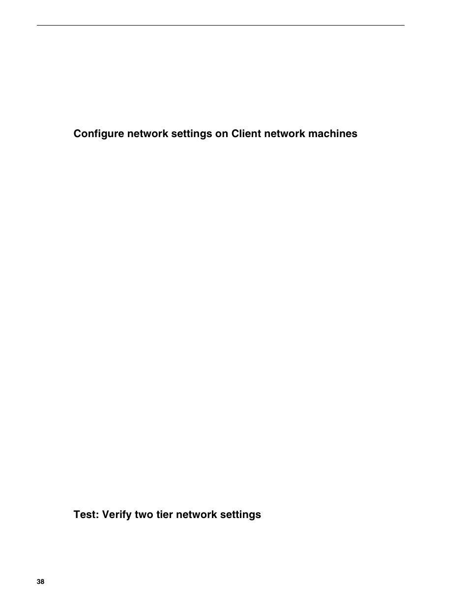 Test: verify two tier network settings | Grass Valley NewsBrowse Desktop Browsing System Installation v.2.0 User Manual | Page 38 / 142